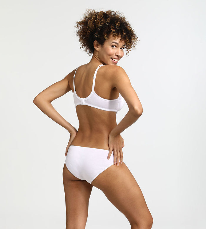 Dim Soutien-gorge Emboîtant Avec Armatures Blanc Generous Coton Bio Dim
