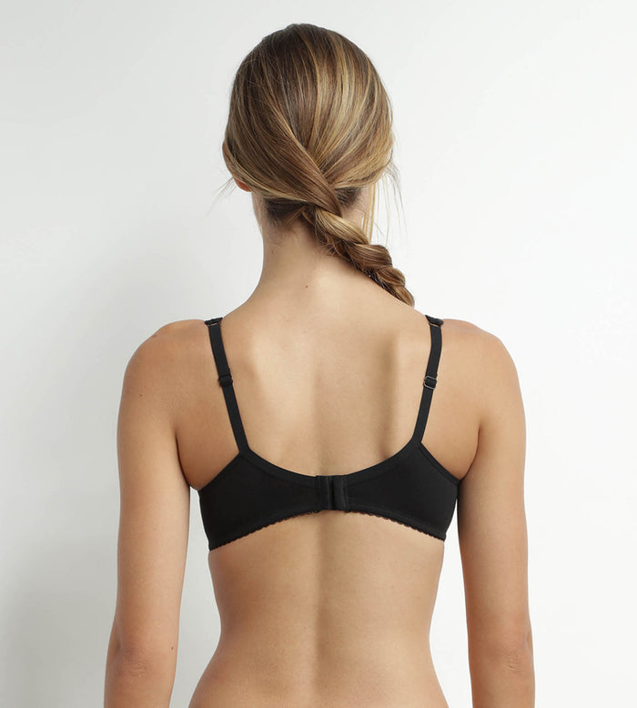 Dim Soutien-gorge Emboîtant Avec Armatures Noir Generous Coton Bio Dim
