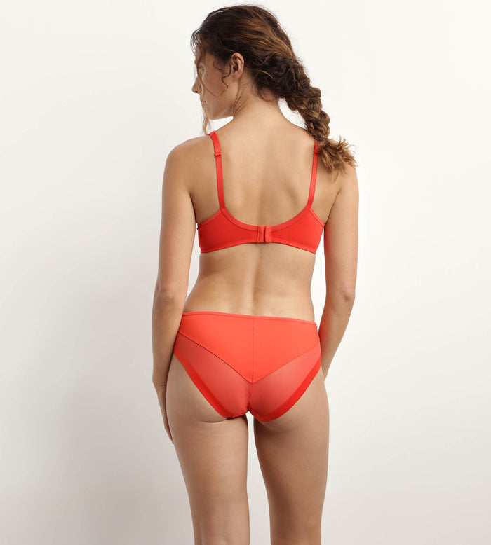 Dim Soutien-gorge Emboitant Avec Armatures Rouge Feu Generous Dim