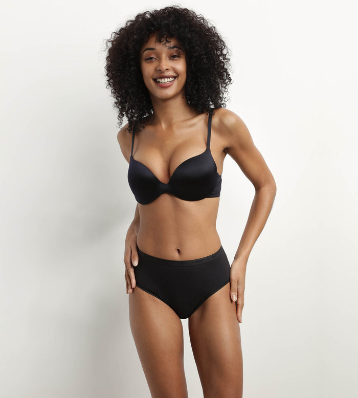Dim Soutien-gorge Femme Push-up Microfibre Noir Dim Comfort Collection