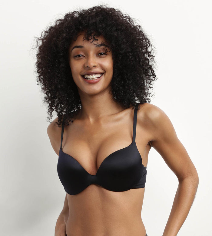 dim Soutien-gorge femme push-up microfibre Noir Dim Comfort Collection