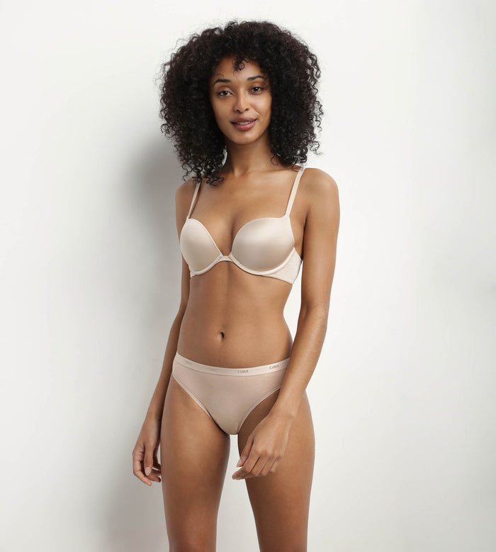 Dim Soutien-gorge Push Up à Armatures En Microfibre Nude Dim Beyond Sexy