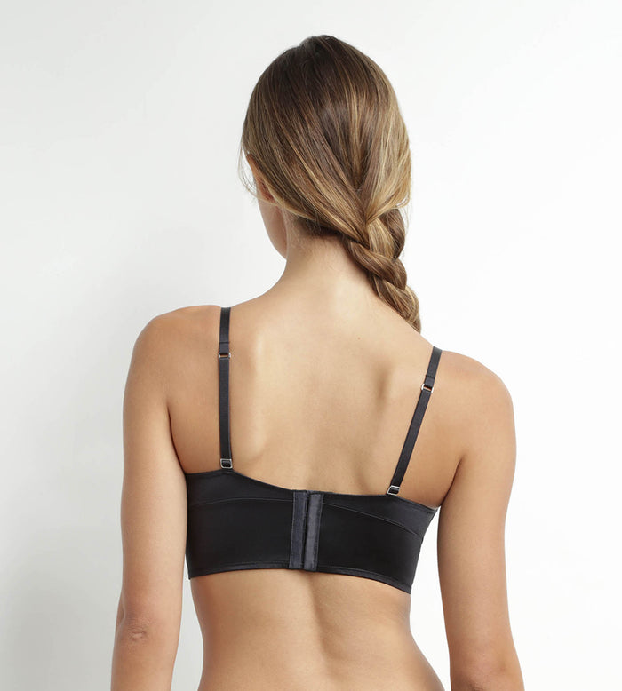 Dim Soutien-gorge Triangle Ampliforme En Microfibre Satinée Gris Dim Chéri