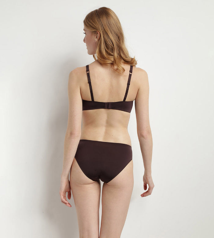 Dim Soutien-gorge Triangle Ampliforme Sans Armatures Marron InvisiFree Dim