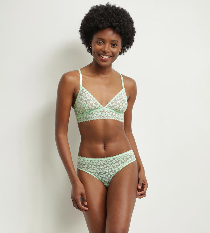 Dim Soutien-gorge Triangle En Dentelle Florale Vert D’Eau Daisy Lace