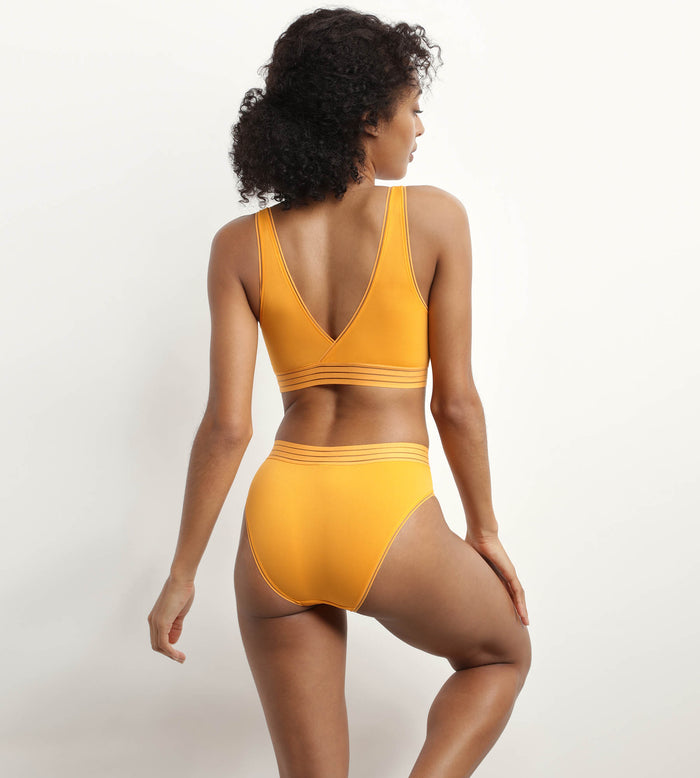 Dim Soutien-gorge Triangle Sans Armature En Microfibre Jaune Oh My Dim’s