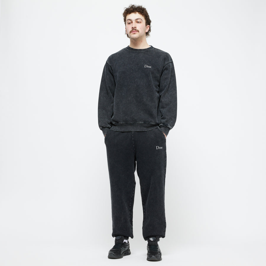 Dime Crewneck Classic French Terry Faded Black