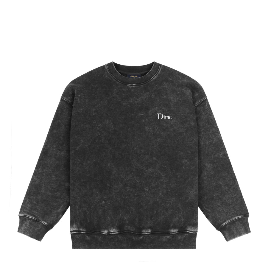 Dime Crewneck Classic French Terry Faded Black