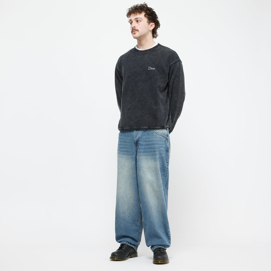 dime Crewneck Classic French Terry Faded black