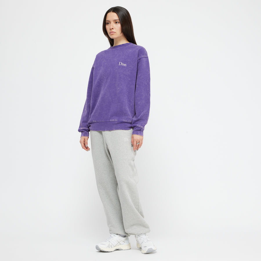Dime Crewneck Classic French Terry Faded Iris