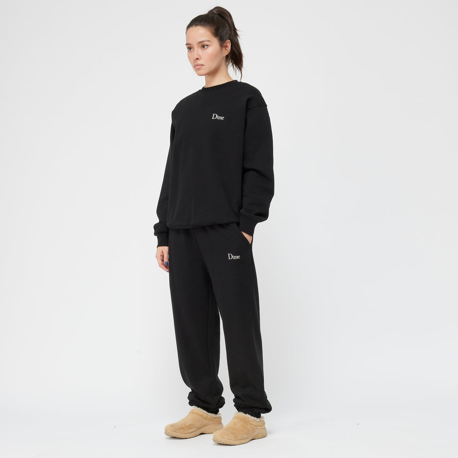 dime Crewneck Classic Small Logo Black