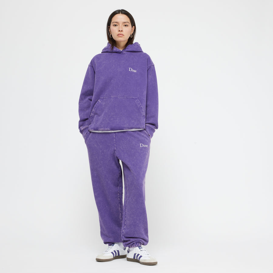 dime Hoodie Classic French Terry Faded iris