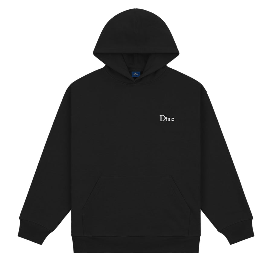 Dime Hoodie Classic Small Logo Black