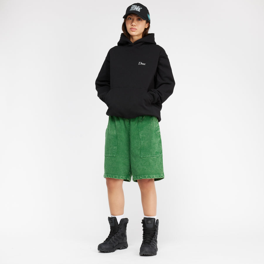 dime Hoodie Classic Small Logo Black