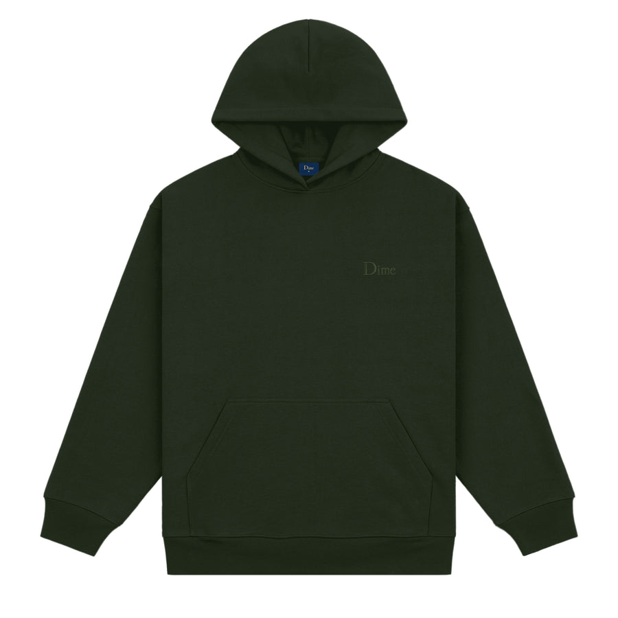 Dime Hoodie Classic Small Logo Forest Green