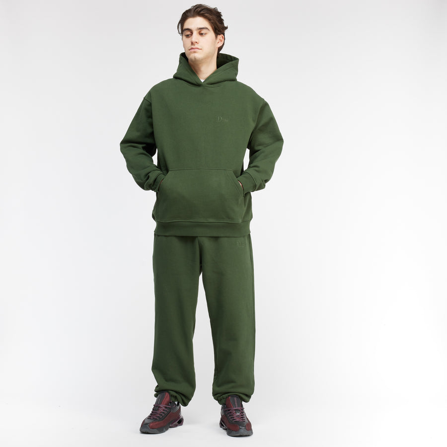 dime Hoodie Classic Small Logo Forest green