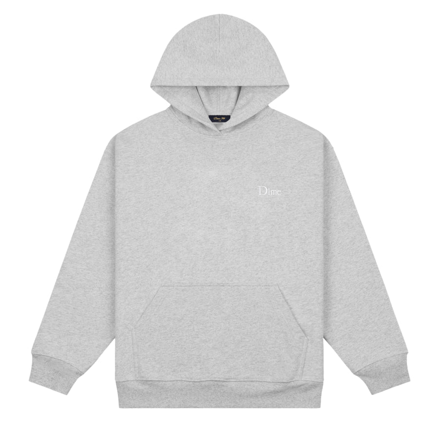 Dime Hoodie Classic Small Logo Heather Gray
