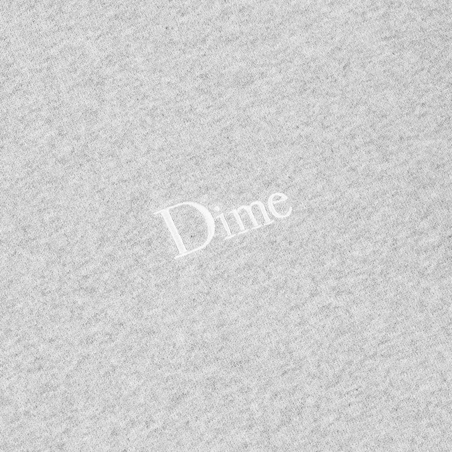 Dime Hoodie Classic Small Logo Heather Gray