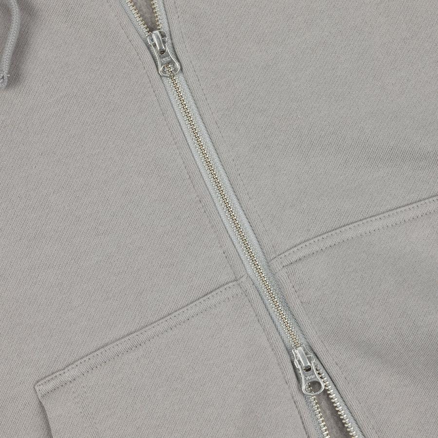 Dime Hoodie Cursive Zip Charcoal