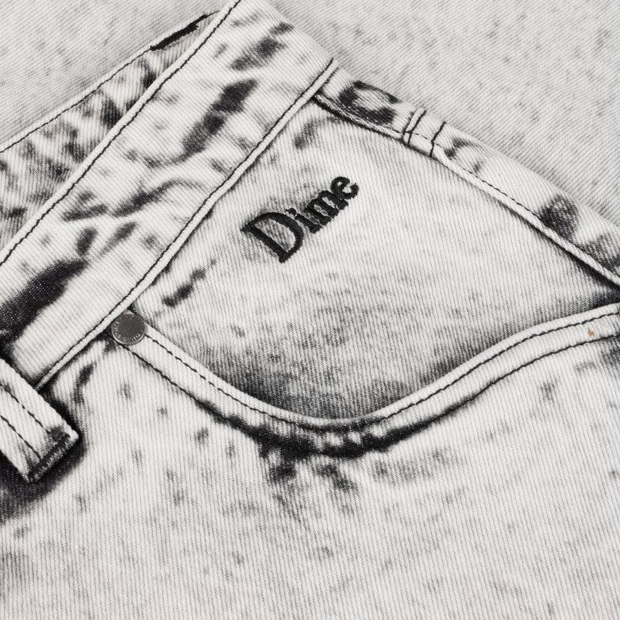 Dime Pantalon Classic Baggy Denim Smoke White