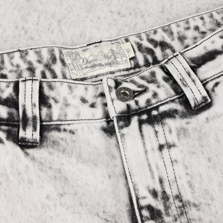 Dime Pantalon Classic Baggy Denim Smoke White