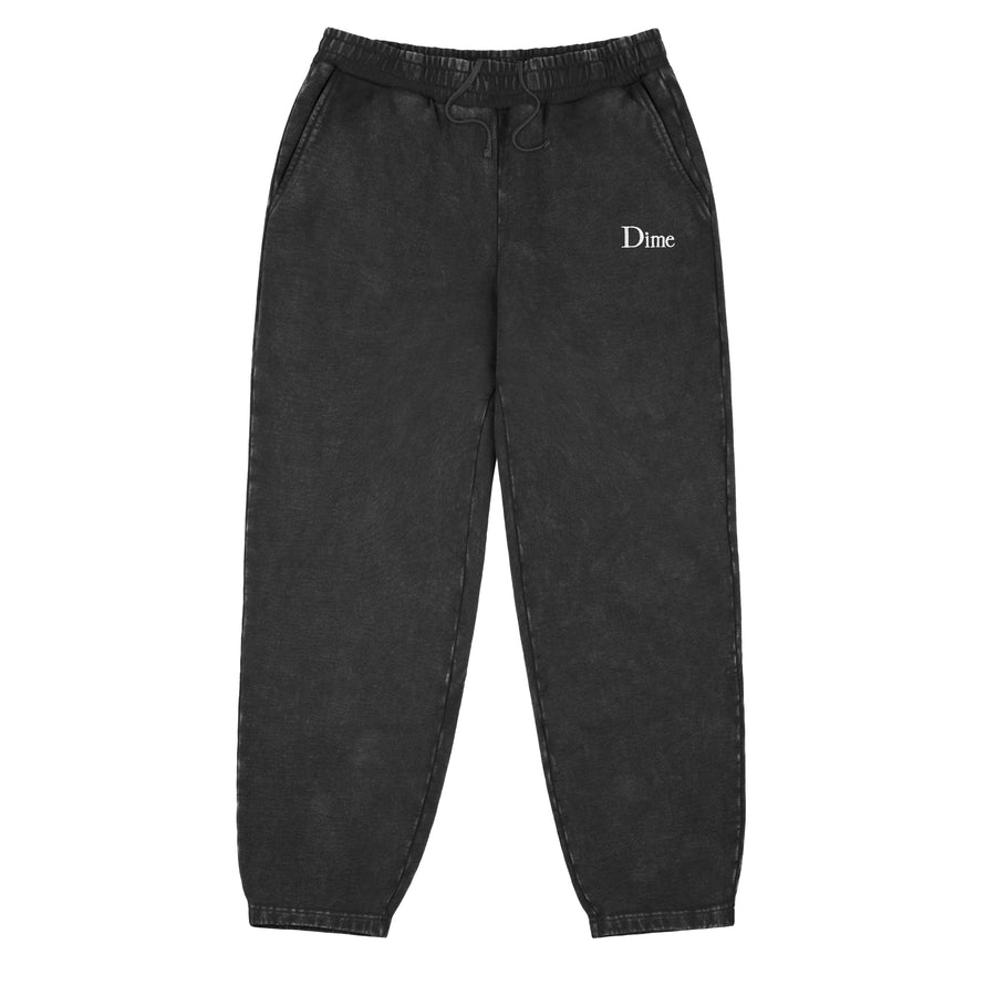 Dime Pantalon Classic French Terry Faded Black