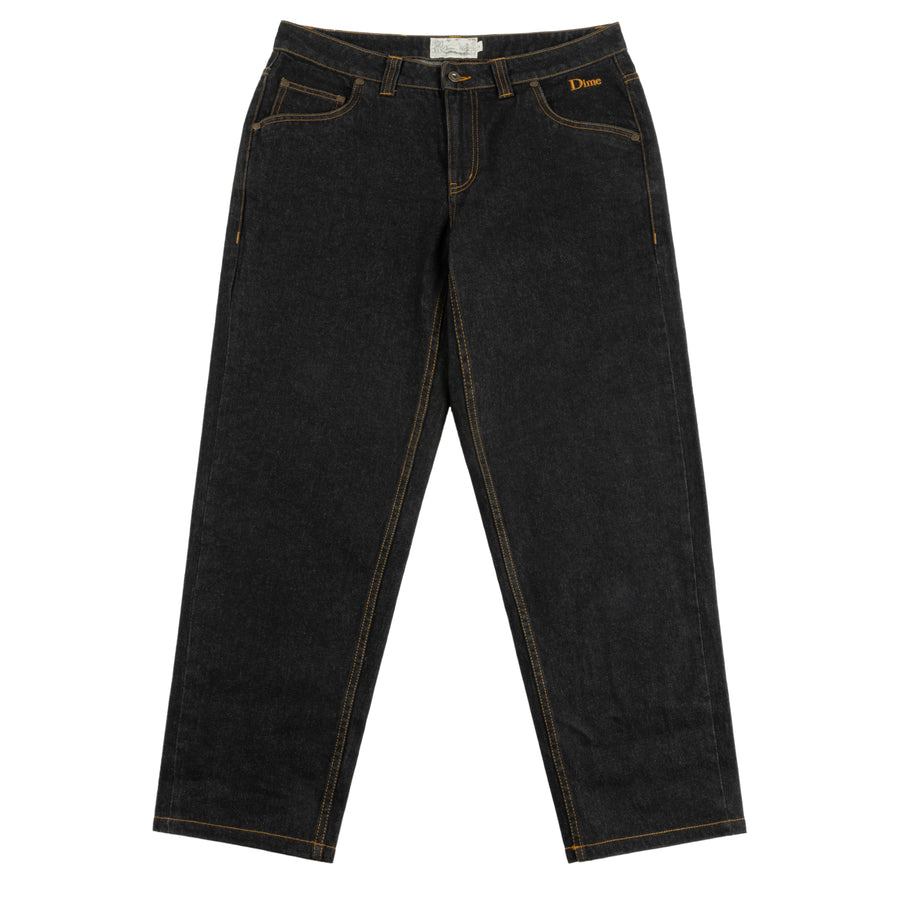 Dime Pantalon Classic Relaxed Denim Black Washed
