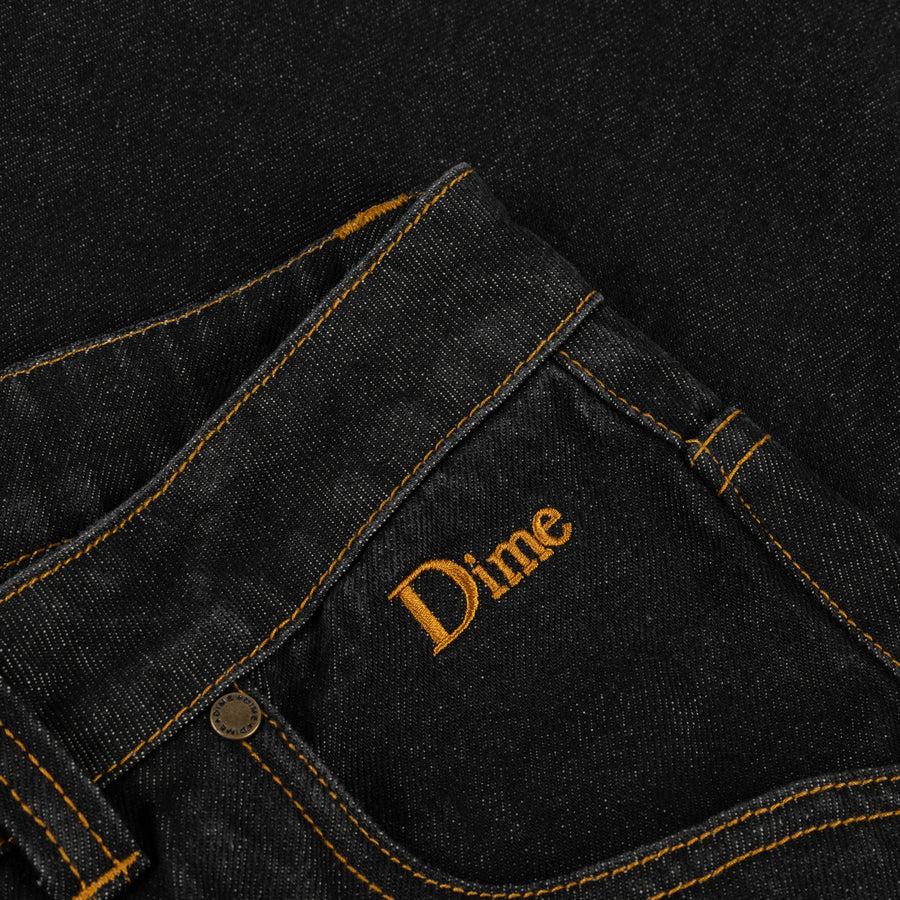 Dime Pantalon Classic Relaxed Denim Black Washed