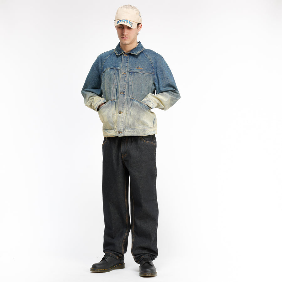 dime Pantalon Classic Relaxed Denim Black washed