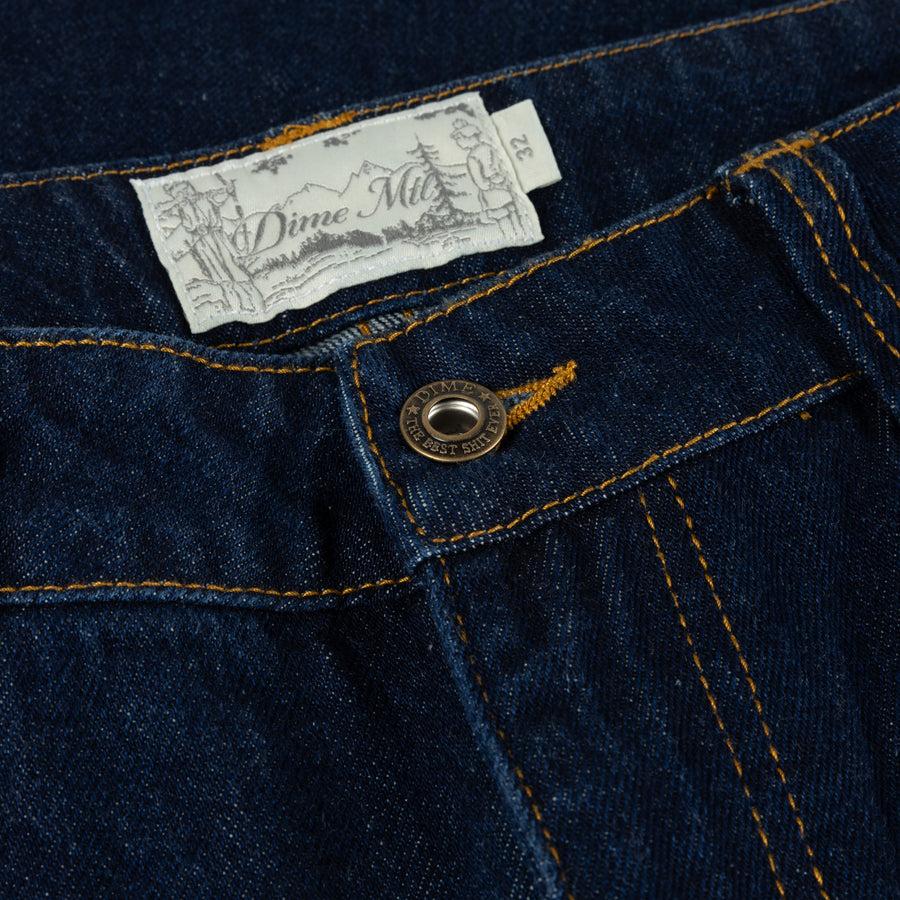 Dime Pantalon Classic Relaxed Denim Indigo