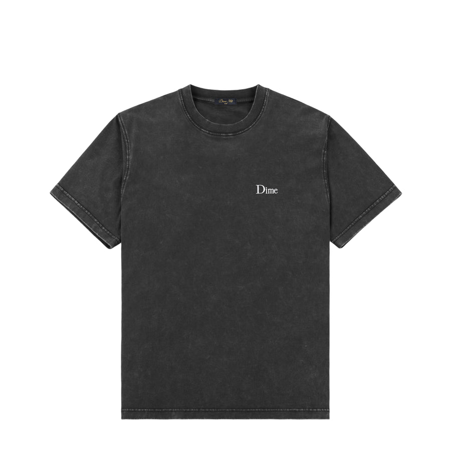 Dime T-Shirt Classic Small Logo Faded Black
