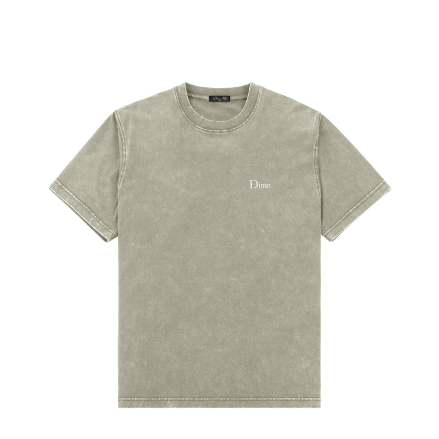 Dime T-Shirt Classic Small Logo Faded Cement