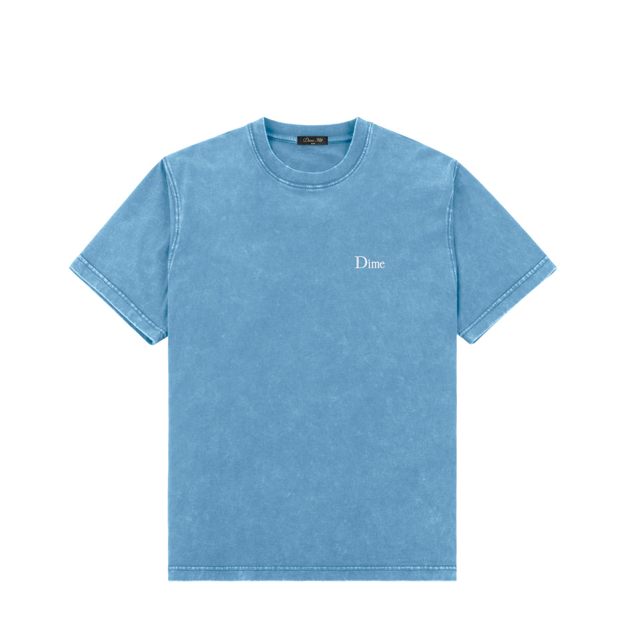 Dime T-Shirt Classic Small Logo Faded Sky