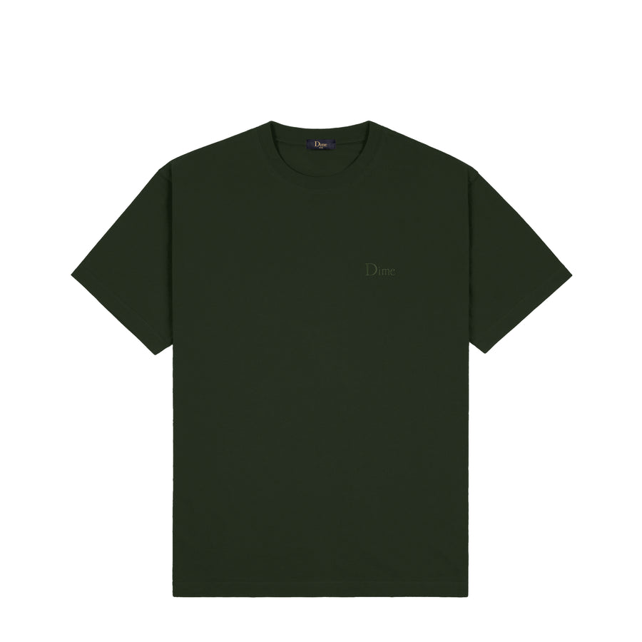 Dime T-Shirt Classic Small Logo Forest Green
