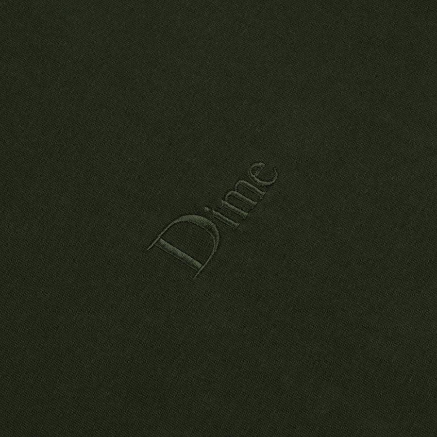 Dime T-Shirt Classic Small Logo Forest Green
