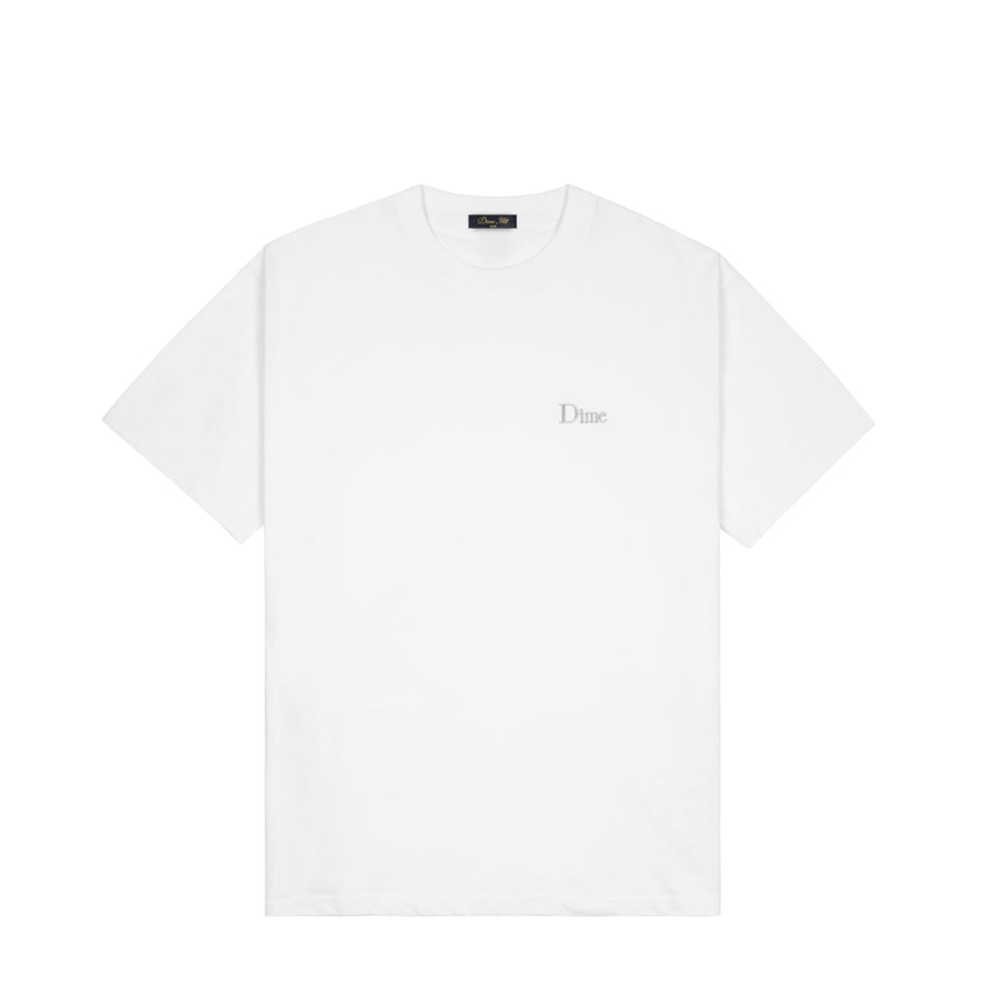 Dime T-Shirt Classic Small Logo White