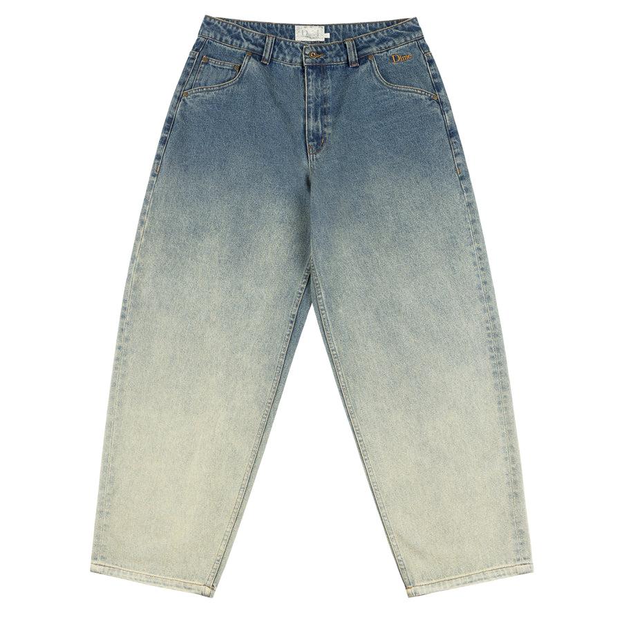 Dime Pantalon Classic Baggy Denim Dipped Sandblasted Indigo