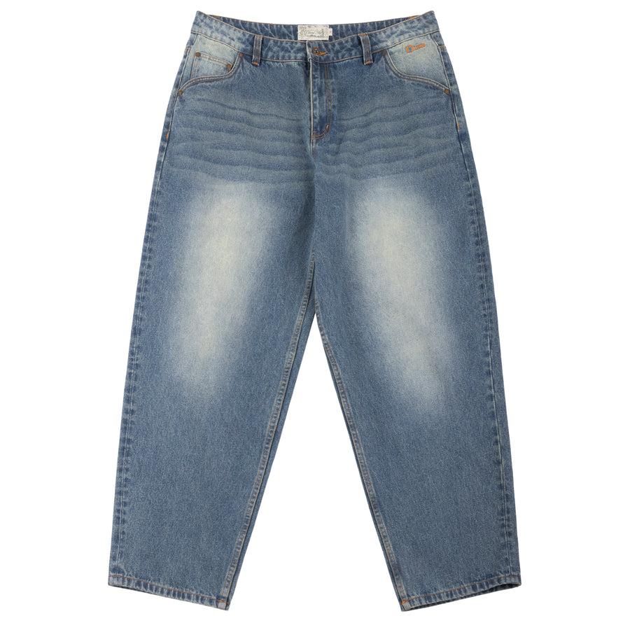 Dime Pantalon Classic Baggy Denim Sandblasted Indigo
