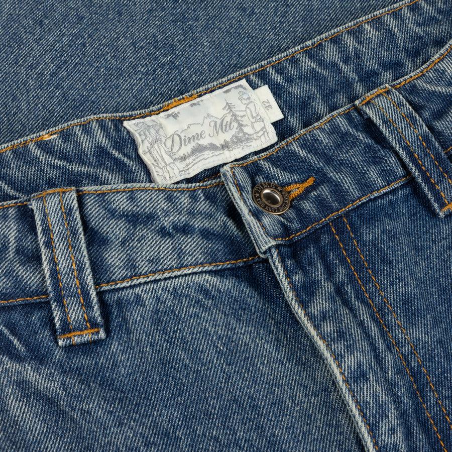 Dime Pantalon Classic Baggy Denim Sandblasted Indigo