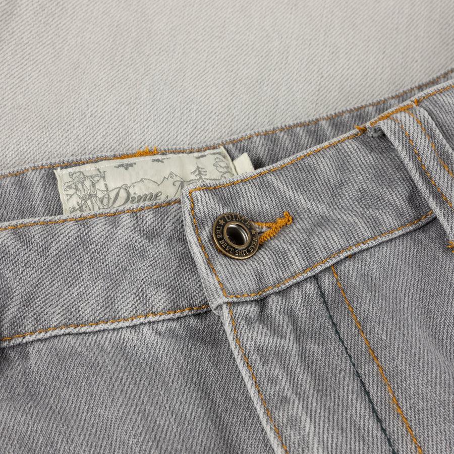 Dime Pantalon Classic Relaxed Denim Dipped Sandblasted Gray