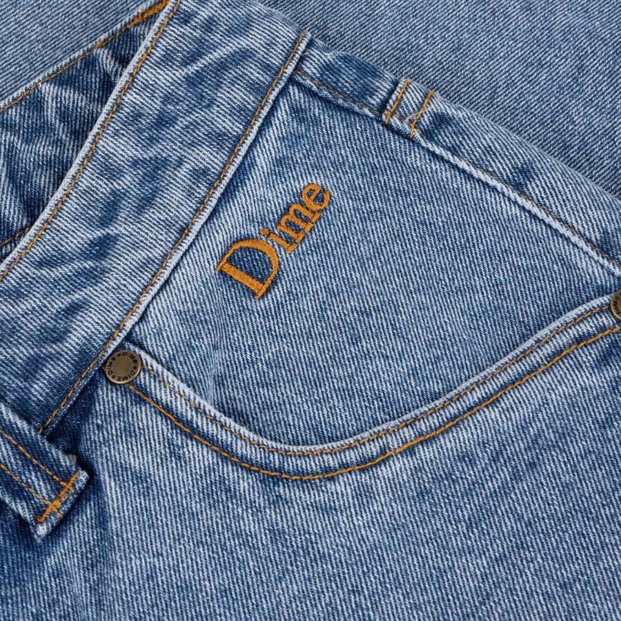 Dime Pantalon Classic Relaxed Denim Sandblasted Blue