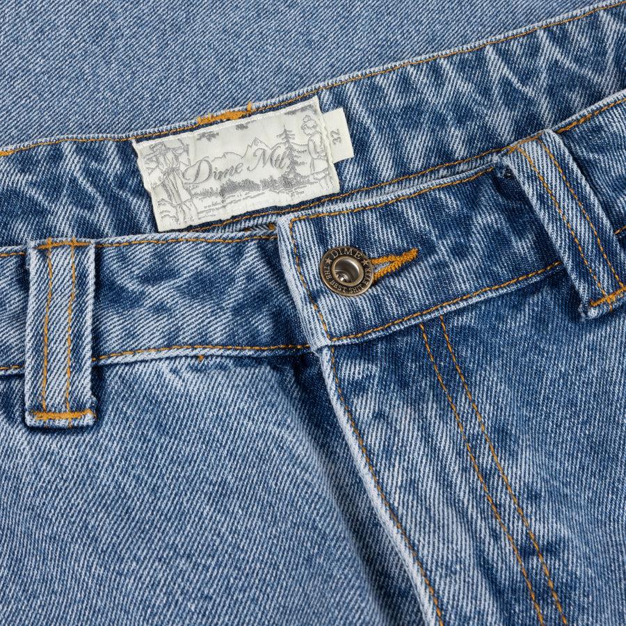 Dime Pantalon Classic Relaxed Denim Sandblasted Blue