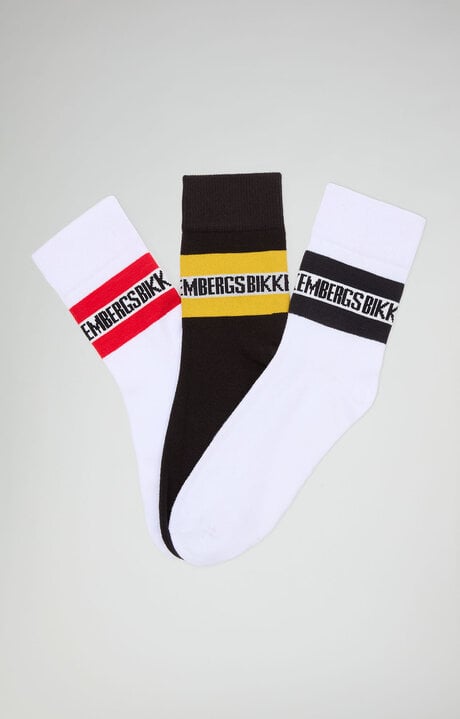 Dirk Bikkembergs 3-pack Unisex Athletic Socks - Contrast Band