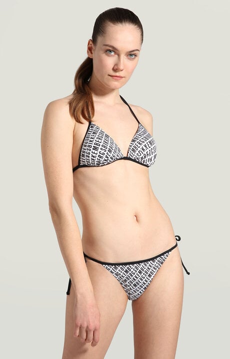 Dirk Bikkembergs Bikini With Diagonal All-over Print