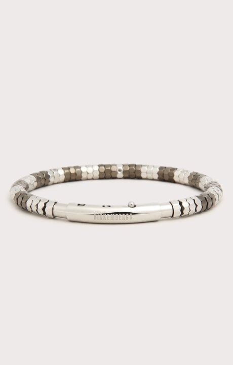 dirk bikkembergs Bikkembergs men's bracelet with hexagons and diamonds