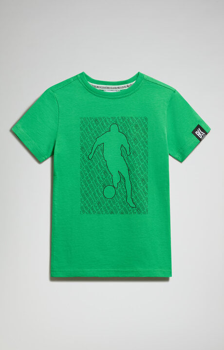 Dirk Bikkembergs Boy's T-shirt With Tone-on-tone Print