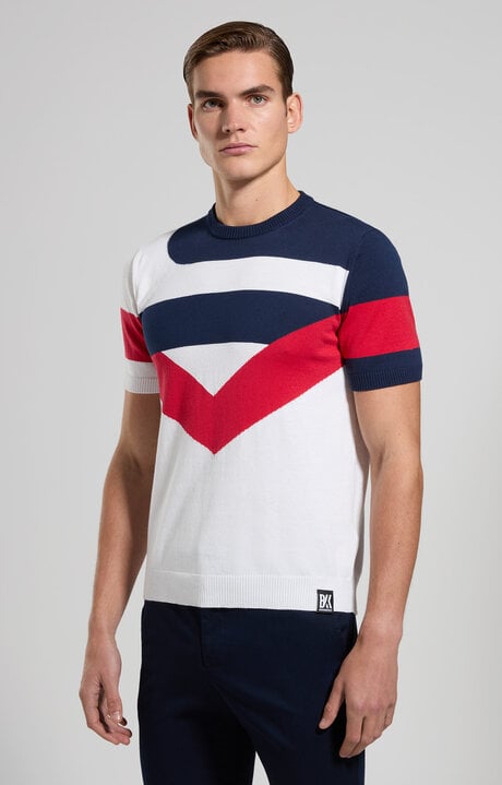 Dirk Bikkembergs Colour Block Men's Knit Top