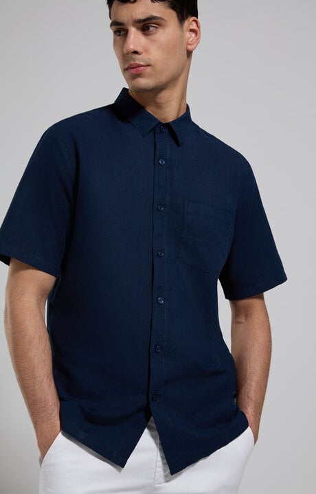 dirk bikkembergs Embroidered linen men's shirt