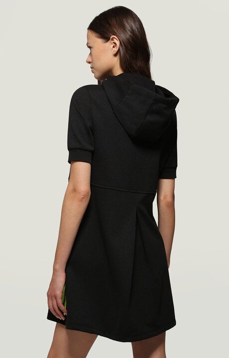 Dirk Bikkembergs Fleece Dress With Zip And Hood