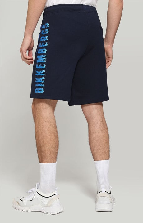 Dirk Bikkembergs Fleece Shorts With Glossy Print